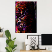 鹿絵画病 ポスター (ホームオフィス)