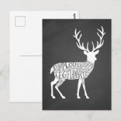 鹿肉の鹿肉狩り ポストカード (正面/裏面)