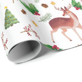 鹿至福のクリスマスラッピング紙 ラッピングペーパー (ロールコーナー)
