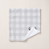 鹿角キャビン点検柄浴用タオルセット バスタオルセット (ウォッシュタオル)