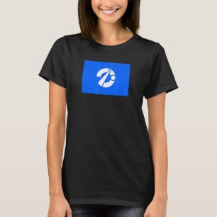 鹿角日本国旗 Tシャツ