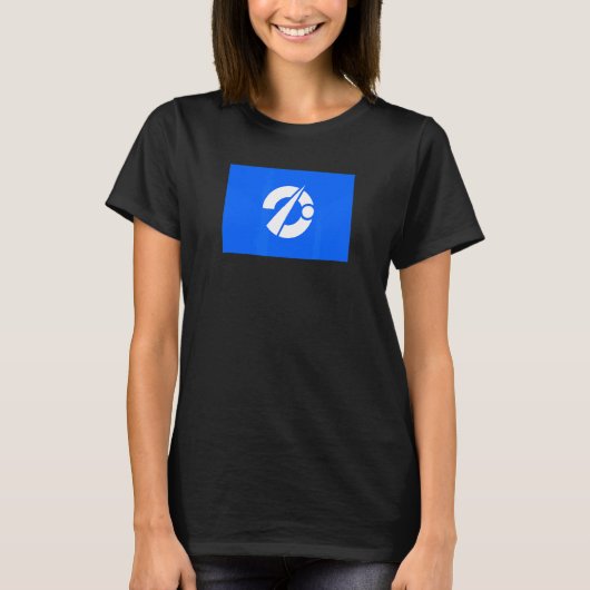 鹿角日本国旗 Tシャツ (正面)