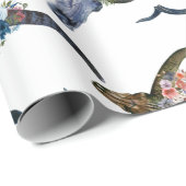 鹿角花柄 ラッピングペーパー (ロールコーナー)