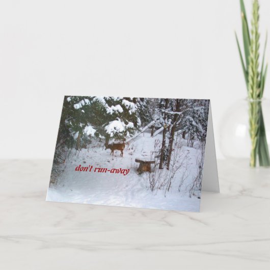 鹿誕生日おもしろい- カード (正面)