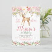 鹿誕生日招待状 招待状 (スタンド正面)