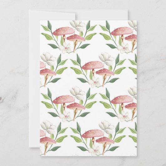 鹿誕生日招待状 招待状 (裏面)