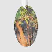 鹿隠れ木オーナメント オーナメント (正面)