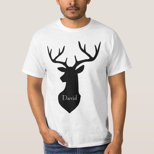 鹿頭バック Tシャツ (正面)