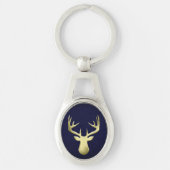 鹿頭 キーホルダー (正面)