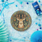 鹿顔インフローラヴィンテージデザイン ペーパープレート (パーティー)