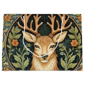 鹿顔インフローラヴィンテージデザイン ラージペーパーバッグ (正面)