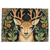 鹿顔インフローラヴィンテージデザイン ラージペーパーバッグ (裏面)