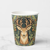 鹿顔インフローラヴィンテージデザイン 紙コップ (正面)