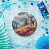 鹿1 ペーパープレート (パーティー)