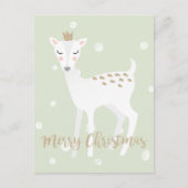 鹿 – かわいいクリスマスポストカード シーズンポストカード (正面)