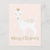 鹿 – かわいいクリスマスポストカード シーズンポストカード (正面)