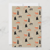 鹿&アーチフォトクリスマスカード 招待状 (裏面)