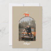 鹿&アーチフォトクリスマスカード 招待状 (正面)