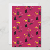 鹿&アーチフォトクリスマスカード 招待状 (裏面)