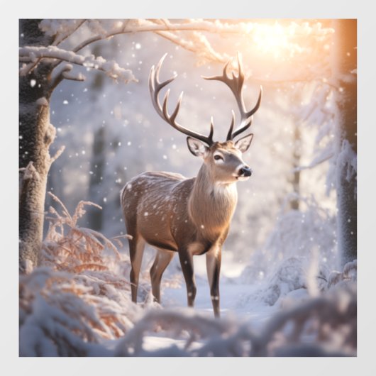 鹿 ウィンドウサイン (シート)