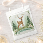 鹿!ウッドランドベビーシャワーパーティー フェイバーバッグ (クリップ留めされた状態)