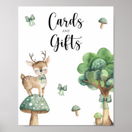 鹿 – カードとギフト赤ちゃんシャワー ポスター