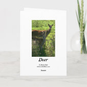 鹿 | カード (裏面)