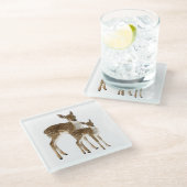 鹿 ガラスコースター (アングル)