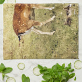 鹿 キッチンタオル (折り畳み)