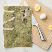 鹿 キッチンタオル (四つ折り)