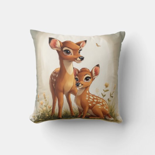 鹿 クッション (正面)