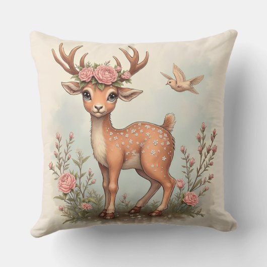 鹿 クッション (裏面)