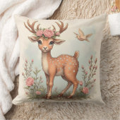 鹿 クッション (ブランケット)