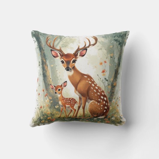 鹿 クッション (裏面)