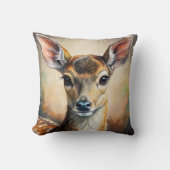 鹿 クッション (正面)