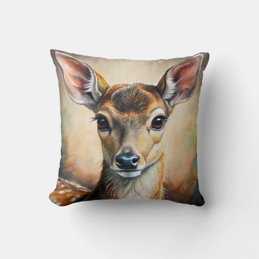 鹿 クッション (正面)