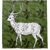 鹿 シャワーカーテン (正面)