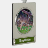 鹿 シルバープレートバナーオーナメント (右)