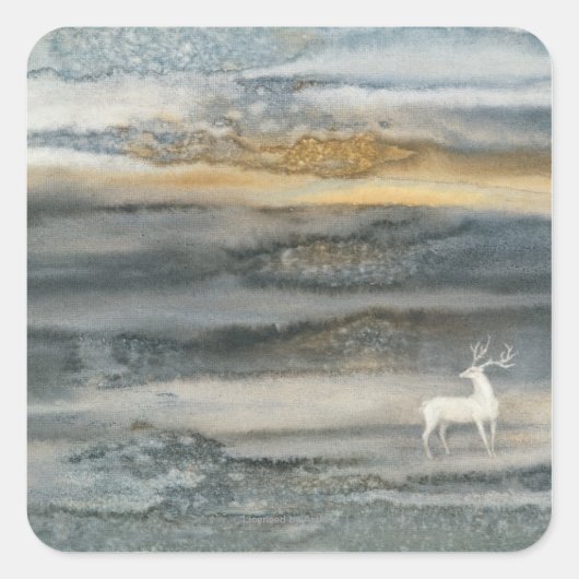 鹿 スクエアシール (正面)
