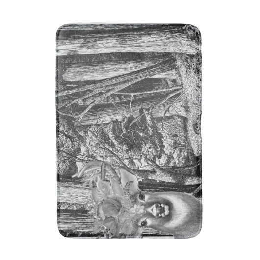 鹿 バスマット (正面縦)