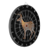 鹿（バック）ホワイトテール ダーツボード (正面左)