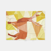 鹿 フリースブランケット (正面(横))