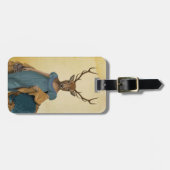 鹿（ブルードレス） 2 ラゲッジタグ (正面横)