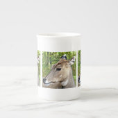 鹿 ボーンチャイナマグカップ (正面)