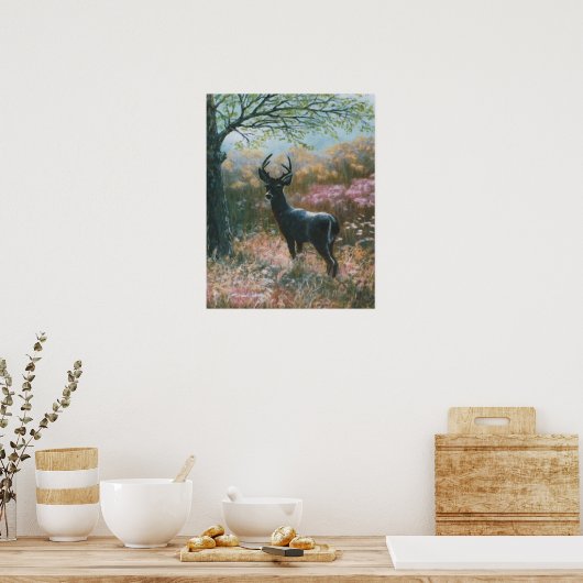 鹿 ポスター (キッチン)