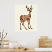 鹿 ポスター (キッチン)