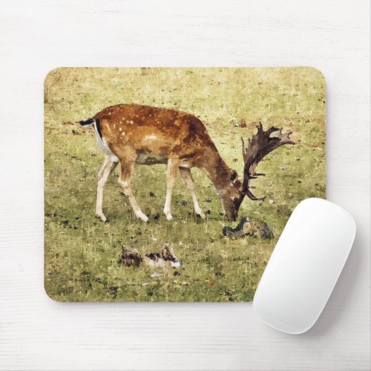 鹿 マウスパッド (マウス)