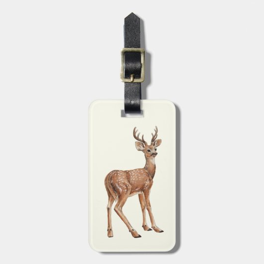鹿 ラゲッジタグ (正面縦)