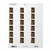 鹿 ラベル (フルシート)