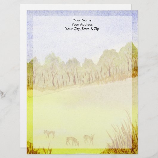 鹿 レターヘッド (正面/裏面)